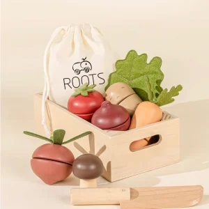 SET DE VERDURAS DE MADERA